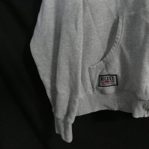 DISNEY STORE | XXL | Grey Zip-Up Hoodie | Embroidered Mickey Mouse Motif - Picture 9 of 16